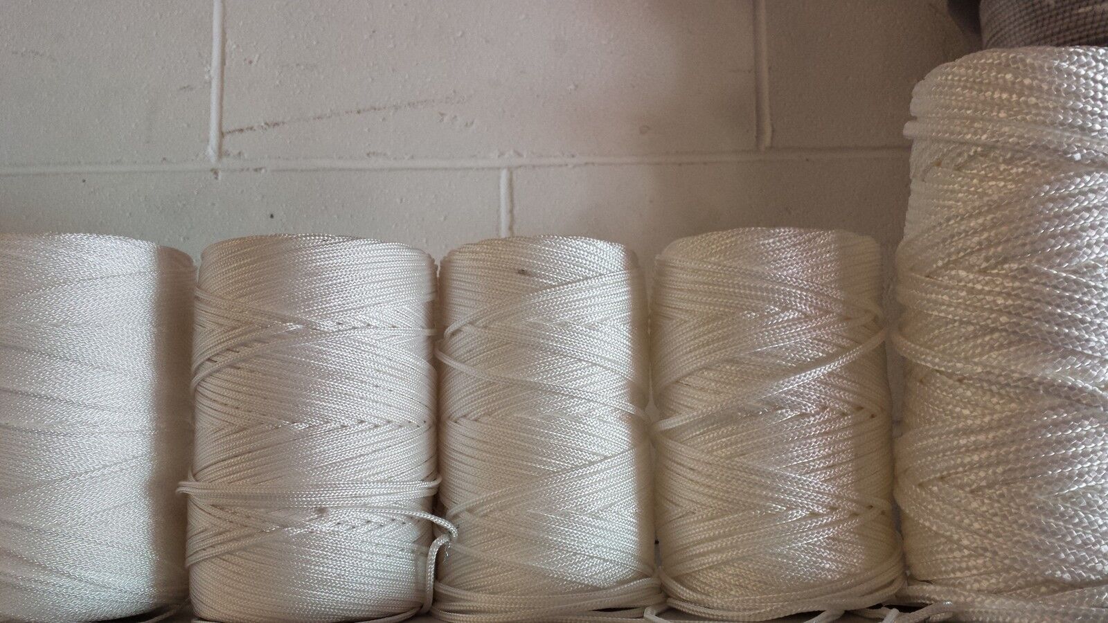White Nylon Braided Cord Thread Twine (1.3mm 2mm 3mm 4mm and 6mm) x 20  Metres - More Than Just Ropes