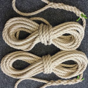 2 X 30FT (9 Metres) 12mm SYNTHETIC HEMP MOORING LINES BOAT