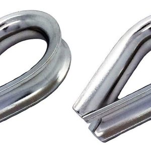 Wire Rope Thimbles 2 x 4mm Stainless Steel Marine Grade