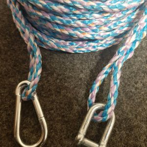 8mm ROPE ANCHOR BOAT MOORING WITH SNAP HOOK & SHACKLE choose your length