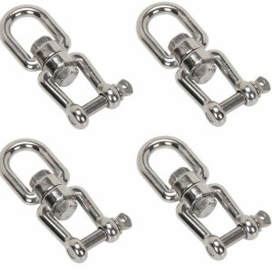 4 x 16mm Boat Anchor Chain Swivel Stainless Steel 316 EYE and JAW Gym Marine