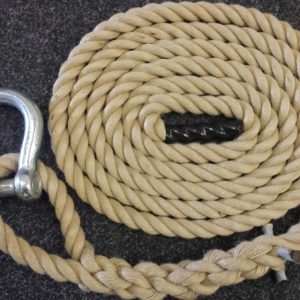Synthetic Hemp Polyhemp Gym Climbing Ropes Fitness Tree With Soft Eye & Shackle