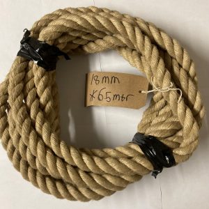 6.5 Metres x 18MM Synthetic Hemp Rope / Hempex Decking Garden Decorative Boating